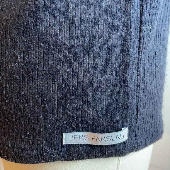 Leather and wool sweater from German designer - Picture 3 of 4